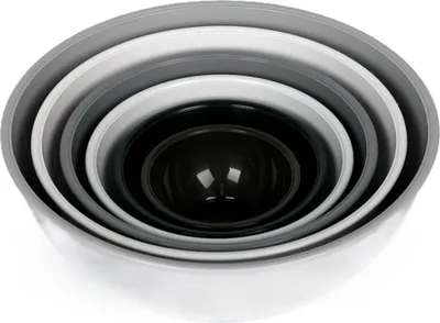 Produktbild von 6 Tlg. Rührschüssel-Set ohne Deckel aus hochwertigem Kunststoff Stapelbar