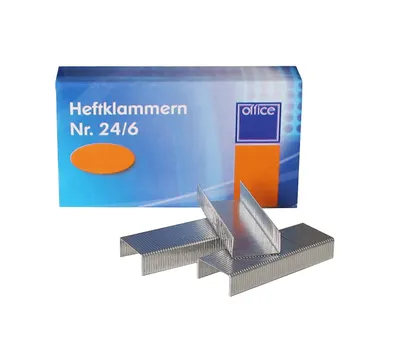 Produktbild von 10x1000 Heftklammern =10.000 St. Tackerklammern Größe 24/6 Tackernadeln Klammern