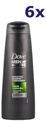 Produktbild von 6x Dove Shampoo Men Care Fresh Clean 2in1 250ML