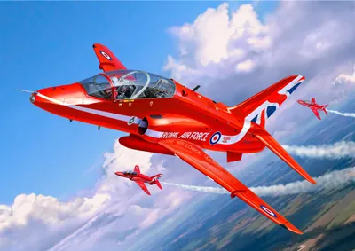 Produktbild von Revell BAe Hawk T.1 Red Arrows, Starrflügelflugzeug-Modell, Montagesatz, 1:72, BAe Hawk T.1 Red Arrows, Unisex, Kunststoff