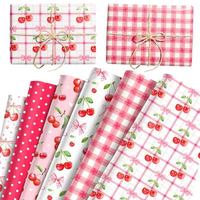Productafbeelding van 12 Vellen Kersenbloesem Cadeaupapier voor Feestelijke Gelegenheden