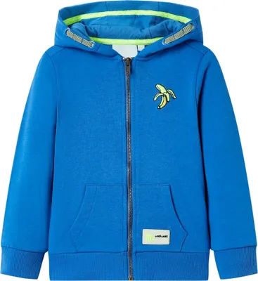 Produktbild von Kinder-Kapuzenpullover mit Reißverschluss Blau 104
