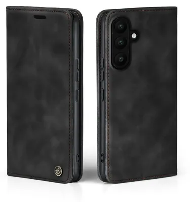 Produktbild von Handy Hülle für Samsung Galaxy A57 5G Klapphülle Bookcase Flip Cover Handy Tasche Etui Farbe: Schwarz