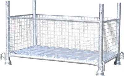 Produktbild von Schake Gitterboxpalette 1,5t Tragkraft 1,30mx0,70mx0,50m verzinkt