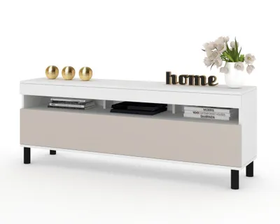 Produktbild von TV-Lowboard Fernsehschrank PLAY STEHEND Weiß Matt/Cashmere 160cm