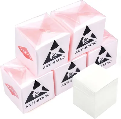 Produktbild von Elfcam - Glasfaser-Reinigung – 750 Reinigungstücher 40 × 40 mm zur Dekontamination von blanker Glasfaser vor dem Spleißen und zur Reinigung von Steckverbinder-Endflächen