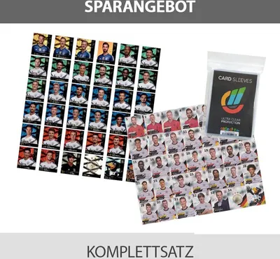 Produktbild von EM 2020 REWE + WM 2018 REWE Sammelkarten - je 1 Komplettsatz GLITZER