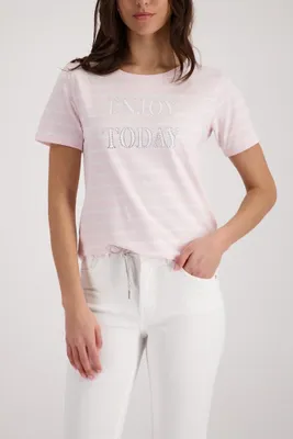 Produktbild von T-Shirt 401 french rose ringel Größe 38
