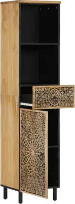 Produktbild von vidaXL Badschrank 38x33x160 cm Massivholz Mango