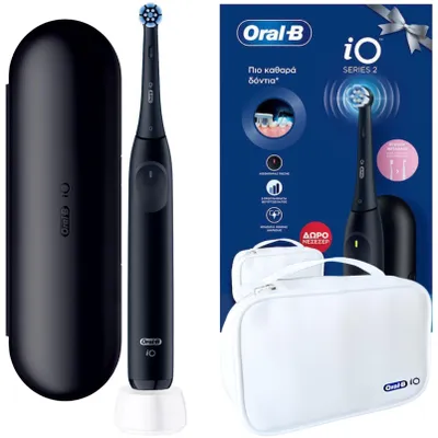 Immagine prodotto di Spazzolino elettrico Oral-B iO Series 2 – Colore: Nero notte – Con custodia – 3 modalità