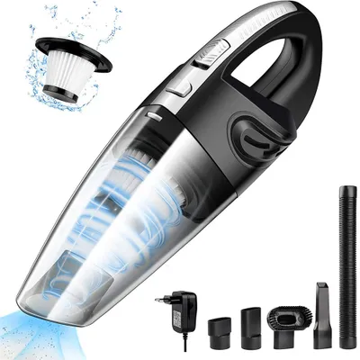 Produktbild von Handstaubsauger, Autostaubsauger, Akku-Handstaubsauger, 6000Pa 120W Auto Staubsauger Stark, für Tierhaare, Auto, Haus