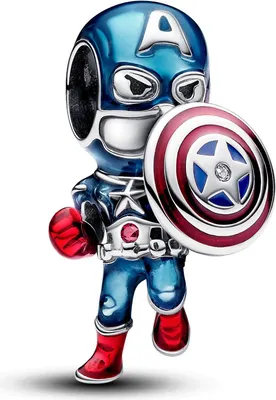 Produktbild von Pandora Marvel 793129C01 Charm The Avengers Captain America Silber