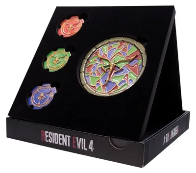Image de Ensemble de médaillons du puzzle de l'église, réplique du jeu Resident Evil 4