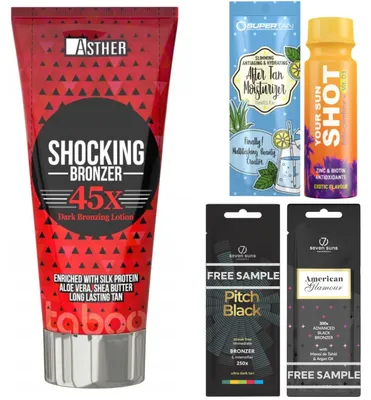 Zdjęcie produktu dla Asther Shocking Bronzer Do Ciemnej Karnacja Zestaw