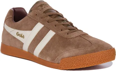 Produktbild von Gola Classics Harrier Herren Schnürung Wildleder Leder Turnschuhe Tabak – 9 Großbritannien - 43 EU - 10 US / Tabak