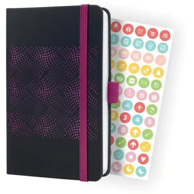 Produktbild von Wochenkalender Jolie 2024 ca. A6 1 Woche/2 Seiten Hardcover sparkling black