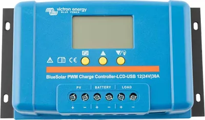 Produktbild von Victron Energy Blue-Solar PWM-LCD&USB Laderegler PWM 12 V, 24 V 30 A (SCC010030050)