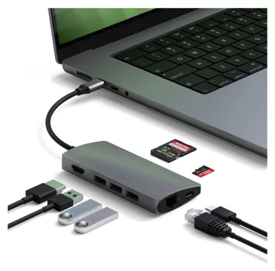 Produktbild von Satechi Aluminum Multi-Port Adapter V2 - Dockingstation