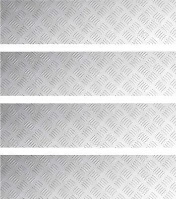 Zdjęcie produktu dla vidaXL Stopień schodowy prostokątny 4 szt. srebrny 100 x 25 cm aluminium
