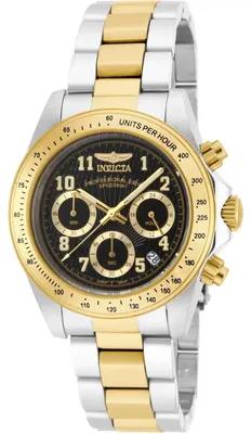 Obrázok produktu pre Invicta Speedway 17027 Pánske Hodinky - Kvarcový Mechanizmus - Nerezová Oceľ s Čiernym Ciferníkom - 39 mm