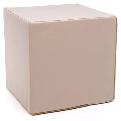 Obrázek produktu pro Ecopuf Cube, Sedací Taburet, Sedací Box, Krychle, 40x40x40, Béžová E17