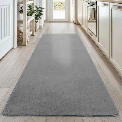 Zdjęcie produktu dla Homebyhome Prany Dywan Krótkow?osy Antypo?lizgowy i Mi?kki Nowoczesny Jednolity Design do Salonu i Sypialni, Rozmiar: 80x250 cm