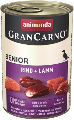 Zdjęcie produktu dla Animonda GranCarno Senior Rind & Lamm 400gx6