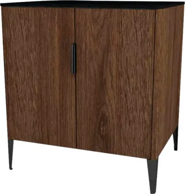 Produktbild von Devo Kommode mit 2 Türen Lotos BxHxT 70 x 76 x 53 cm bronze e x pressive oak/schwarz