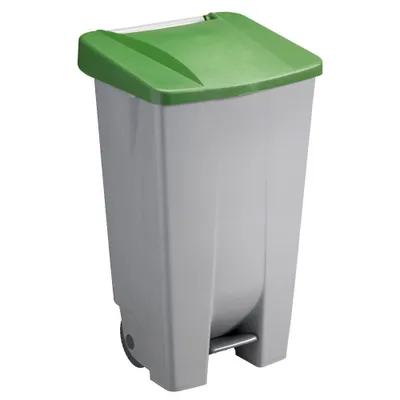 Produktbild von helit Mülleimer 120,0 l grau, grün, 1 St.