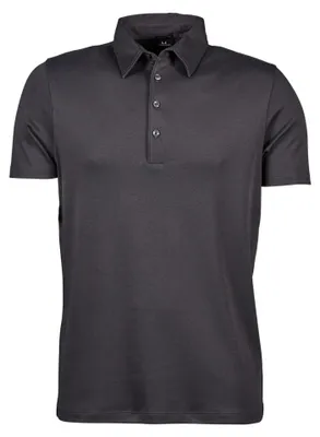 Produktbild von Tee Jays Pima Herren Kurzarm Poloshirt FK887 (XL) (Dunkelgrau)