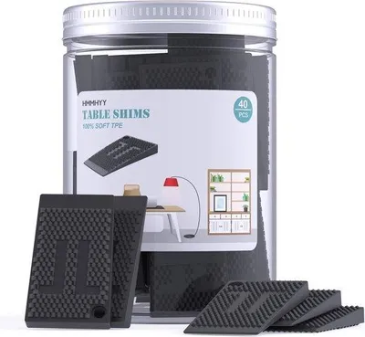 Produktbild von Famanu Nivellierungskeile Set 40 Stück - Kunststoffkeile für Möbel und Tische
