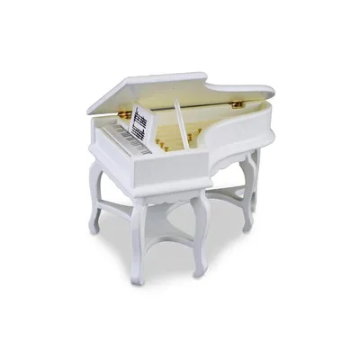 Produktbild von Miniatur Spinett weiß für Puppenhaus und Sammler