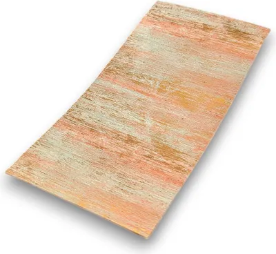 Produktbild von Sandras-Bastelladen - Multicolor Schraffur - Kerzen Verzierwachsplatte - 200 x 100 x 0,5mm Altrosa mit Gold