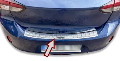 Für Opel Corsa F ab 2019- Ladekantenschutz Edelstahl MIT ABKANTUNG in der Farbe von Recambo e.K.