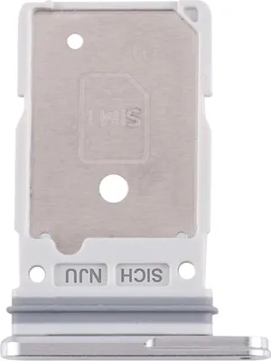 Immagine prodotto di Clappio, Supporto per doppia scheda Nano SIM compatibile con Galaxy S25 Ultra, argento
