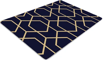 Obrázek produktu pro Podložka pod kancelářskou židli 120 cm x 90 cm Podložka pod kancelářskou židli - zlatý vzor
