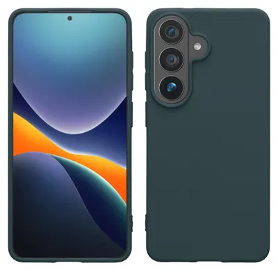 Produktbild von kwmobile Handyhülle für Samsung Galaxy S26 Hülle - TPU Case - Kabelloses Laden - Schutzhülle Cover in Dunkler Schiefer