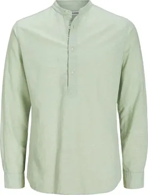 Produktbild von Jack & Jones Ebreeze Half Placket Langarmhemd Grün L Herren Grün L