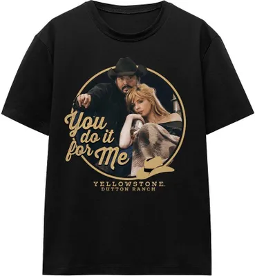 Image de Yellowstone - "You Do It for Me" T-Shirt für Herren/Damen Uni TV16990 (S) (Schwarz)