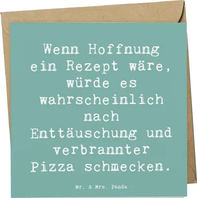 Produktbild von Mr. & Mrs. Panda faltkarte Spruch Hoffnung in schwierigen Zeiten - Meeresbrise - Geschenk, Stimmung, humorvoller, doppelkarte, Zitat, Grußkarte, Trost, Motivation