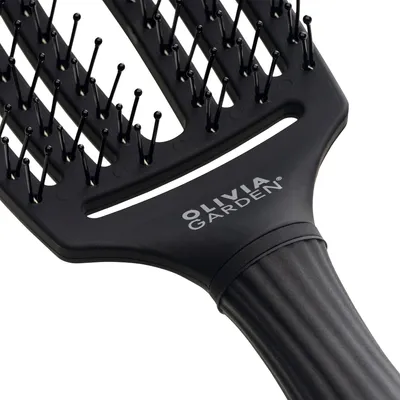 Image de Olivia Garden Brosse à Doigts Care Iconic Double Brins Noir M