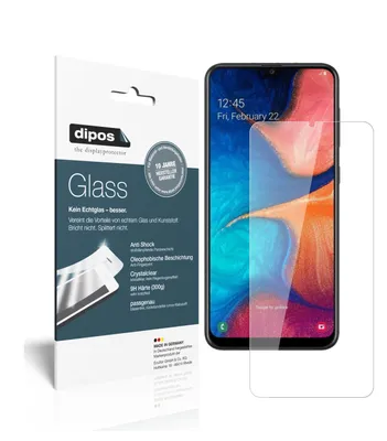 Zdjęcie produktu dla 2x folia ochronna do Samsung Galaxy A20 - folia antywstrząsowa 9H dipos Glass szkło plastikowe
