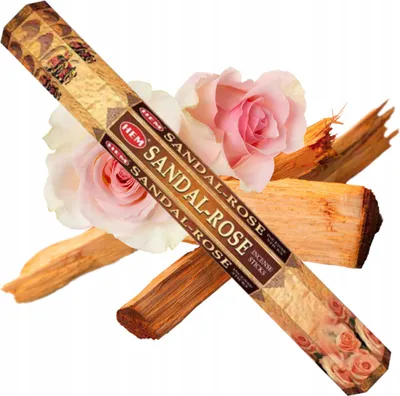 Obrázek produktu pro HEM Sandal Rose Šestihranné vonné tyčinky
