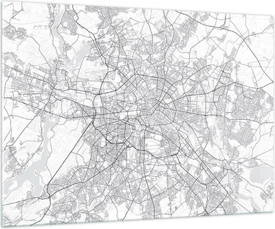 Produktbild von Bilder auf glas - Einteilig - Stadt Karte Berlin - 100x70cm - Glasbilder - Wandbilder - Bilder - zum Aufhängen bereit - Wanddekoration aus Glas - Glas Bilder - Wandbild auf Glas - GAA100x70-4681