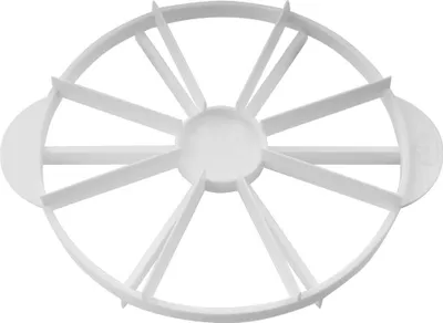 Produktbild von Dr. Oetker Torteneinteiler Ø 18 cm, Küchenhelfer zum Schneiden von 6 - 8 gleichen Tortenstücke, Backzubehör zum Dekorieren, Küchenhelfer für kleine Kuchen und Torten (Farbe: Weiß)