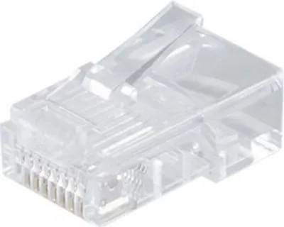 Produktbild von Modular Stecker 8polig 4 Kontakte belegt vergoldet