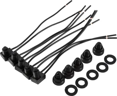 Obrázek produktu pro Spínač pro tlačítko, automatický zámek - jednopólový 5ks Jednopólový 12 V se 4 palci