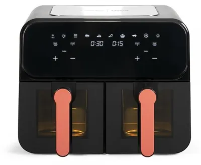 Produktbild von Doppel-Heißluftfritteuse Livoo DOC316, 9 l, 2400 W, 7 Programme, Sync