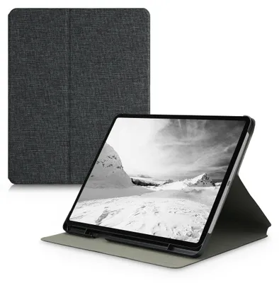 Produktbild von kwmobile Hülle kompatibel mit Apple iPad Air 13" (6. Gen 2024) / iPad Pro 12.9" (2018/2020/2021/2022) - Slim Tablet Cover Case Schutzhülle mit Ständer