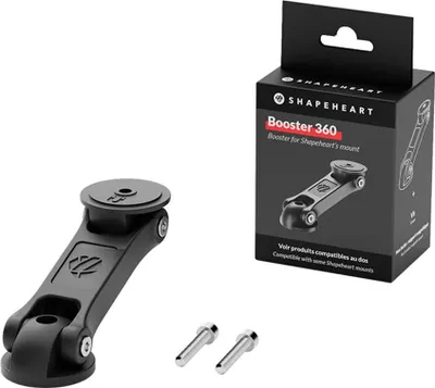 Produktbild von Shapeheart BOOSTER 360 Lenker-Adapter - 360° Smartphone-Halterung Schwarz.